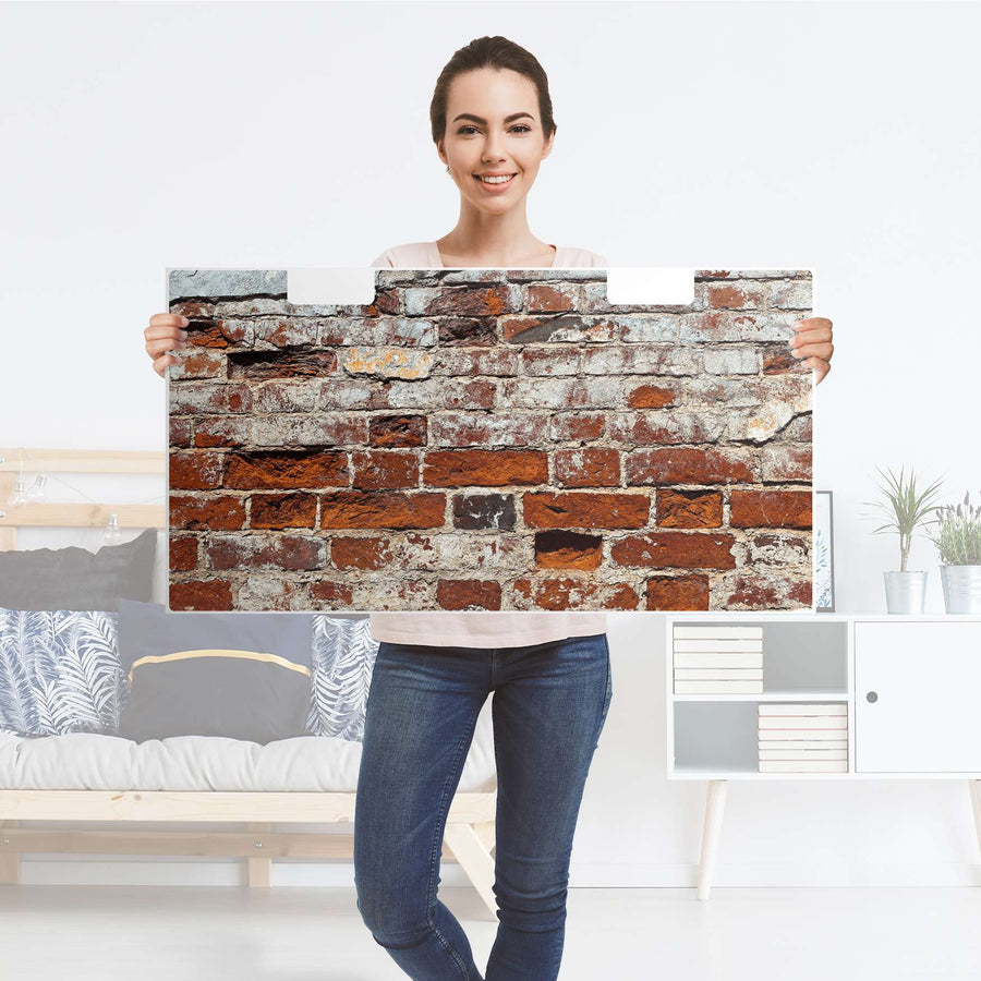 Möbelfolie Backstein - IKEA Stuva Banktruhe - Folie