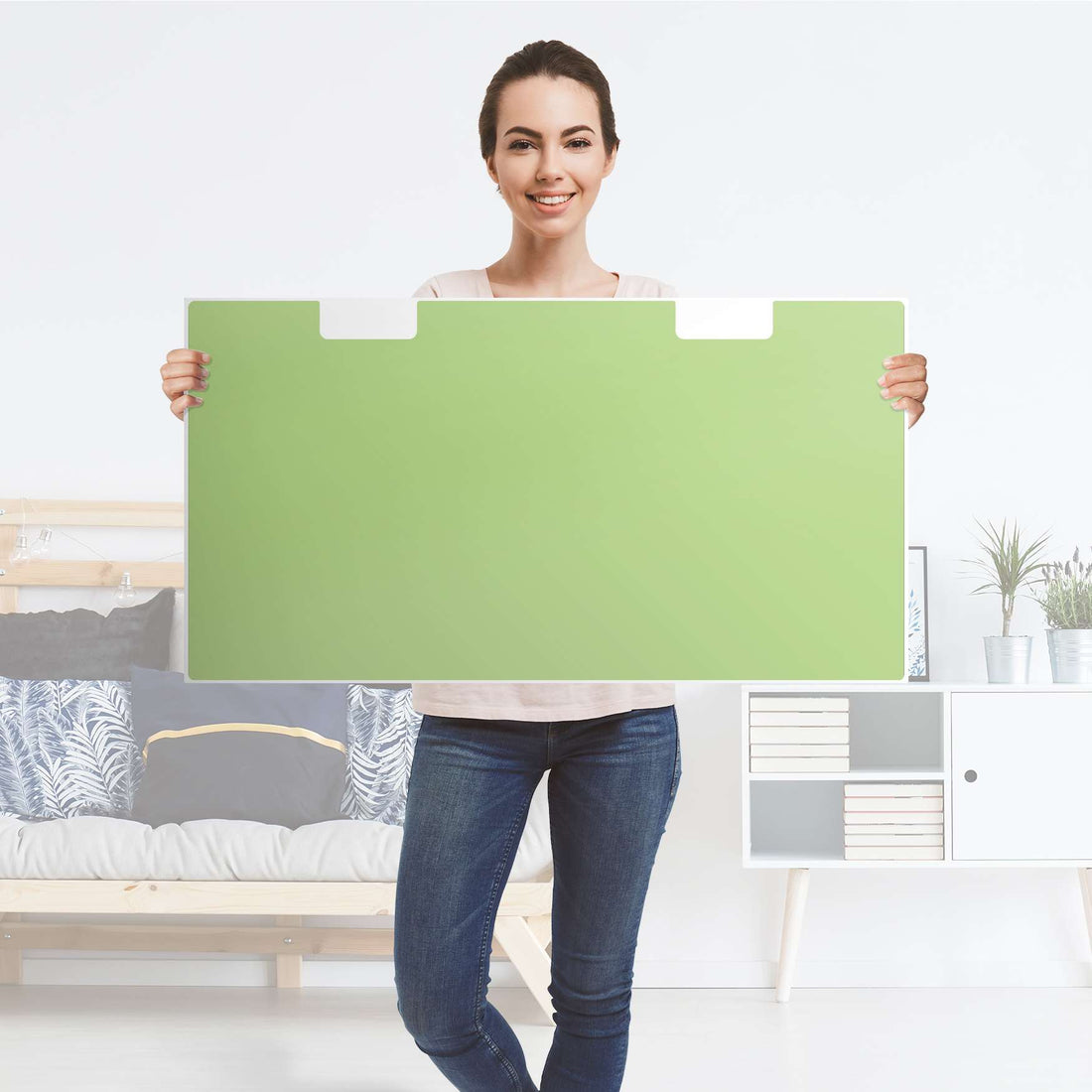 Möbelfolie Hellgrün Light - IKEA Stuva Banktruhe - Folie