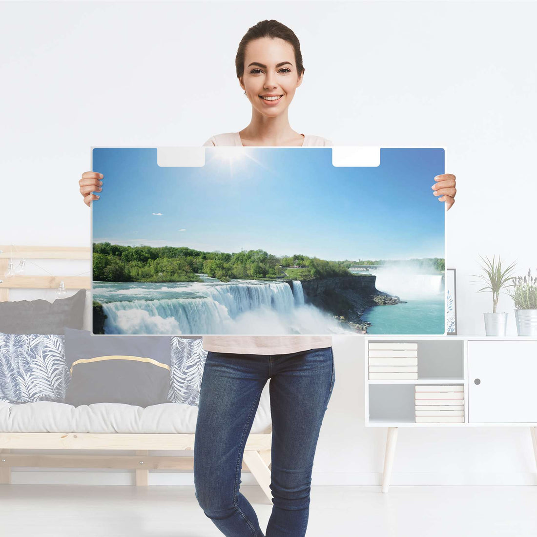 Möbelfolie Niagara Falls - IKEA Stuva Banktruhe - Folie