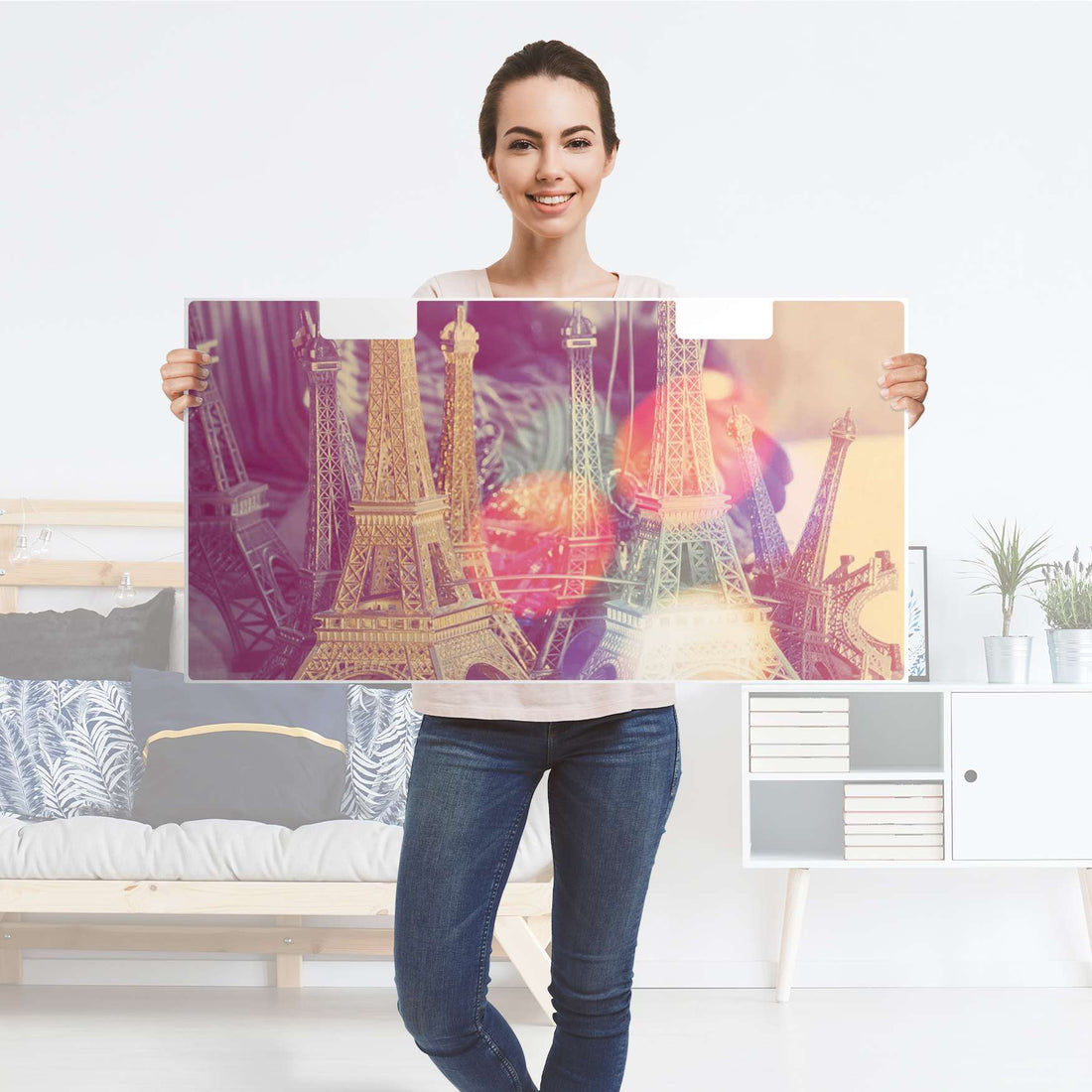 Möbelfolie Paris - IKEA Stuva Banktruhe - Folie