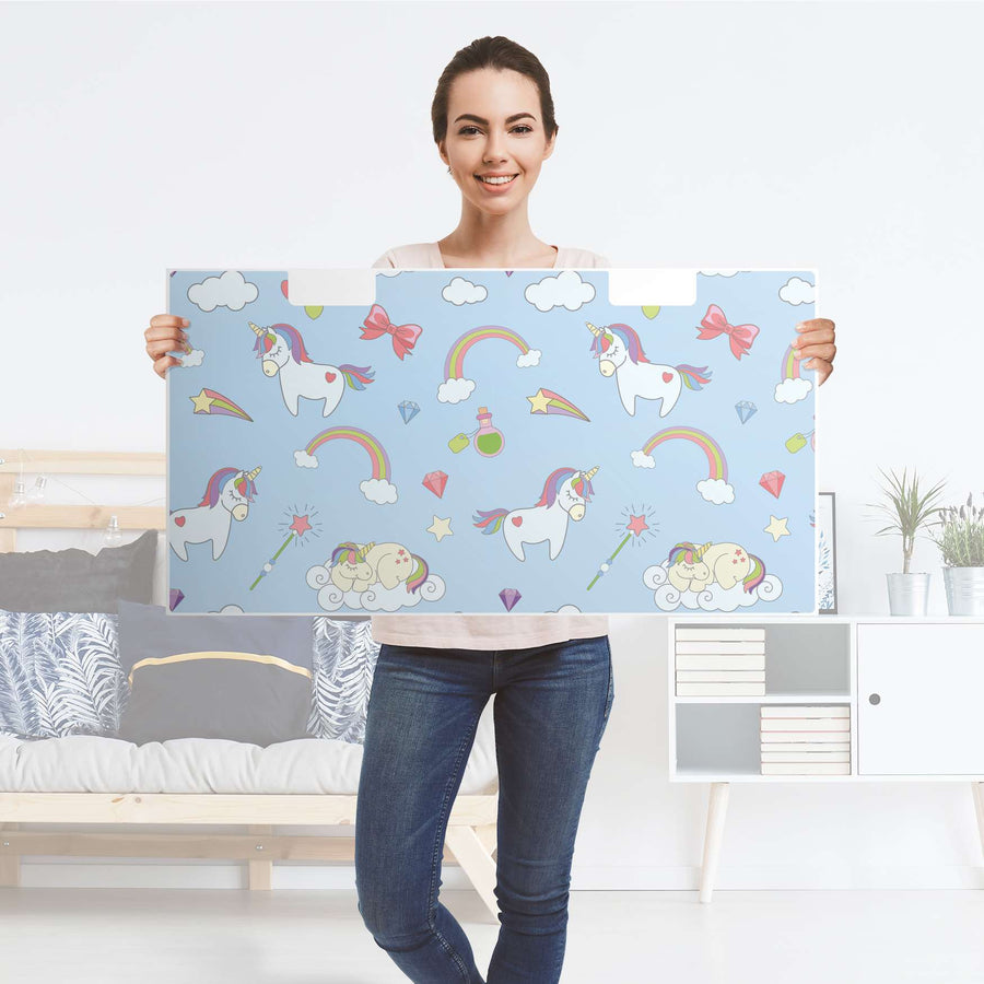 Möbelfolie Rainbow Unicorn - IKEA Stuva Banktruhe - Folie