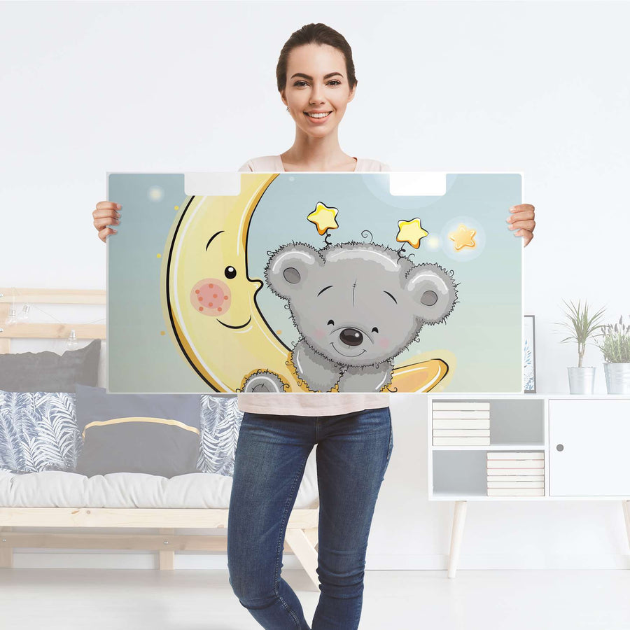 Möbelfolie Teddy und Mond - IKEA Stuva Banktruhe - Folie