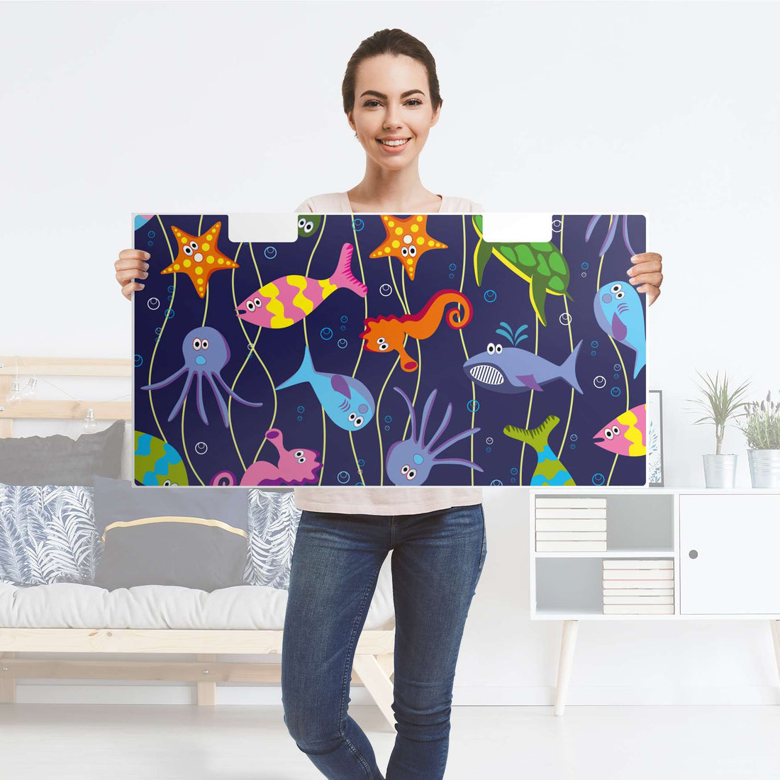 Möbelfolie Underwater Life - IKEA Stuva Banktruhe - Folie