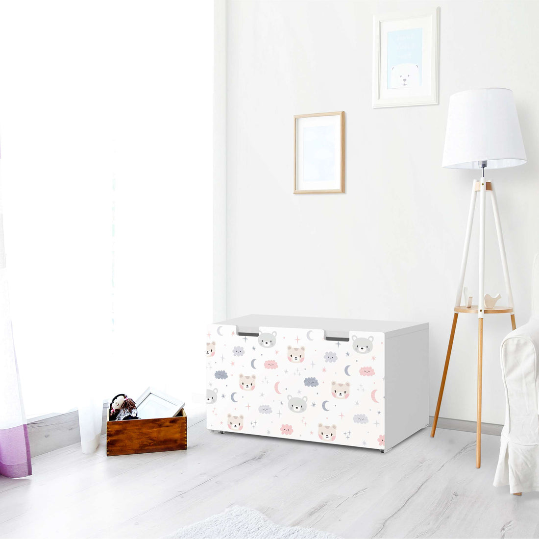 Möbelfolie Sweet Dreams - IKEA Stuva Banktruhe - Kinderzimmer