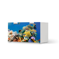 Möbelfolie Coral Reef - IKEA Stuva Banktruhe  - weiss