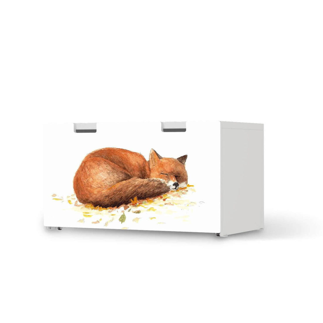 Möbelfolie Fuchs - IKEA Stuva Banktruhe  - weiss