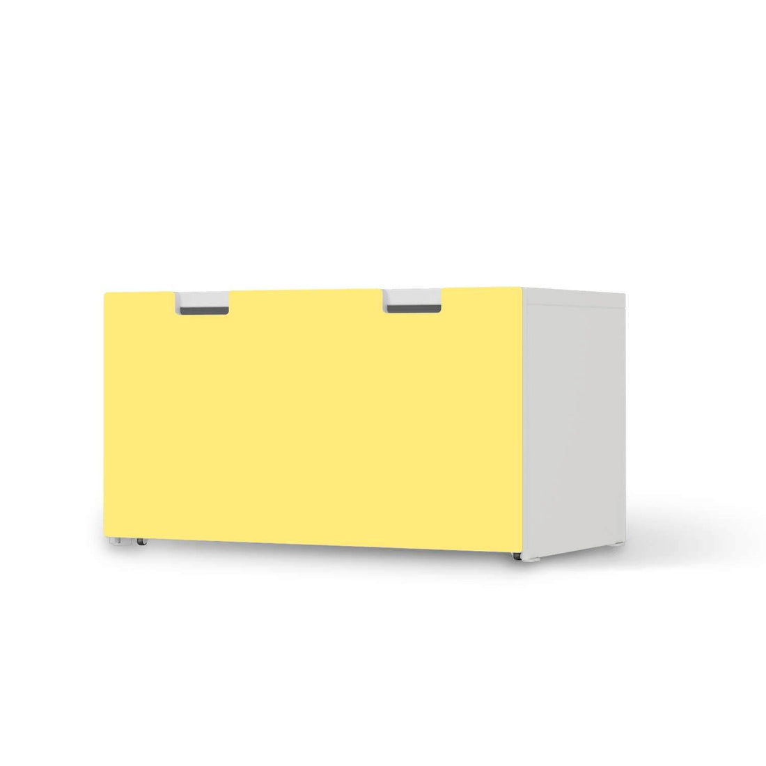 Möbelfolie Gelb Light - IKEA Stuva Banktruhe  - weiss