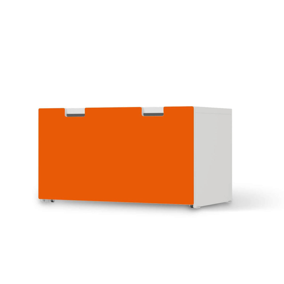 Möbelfolie Orange Dark - IKEA Stuva Banktruhe  - weiss