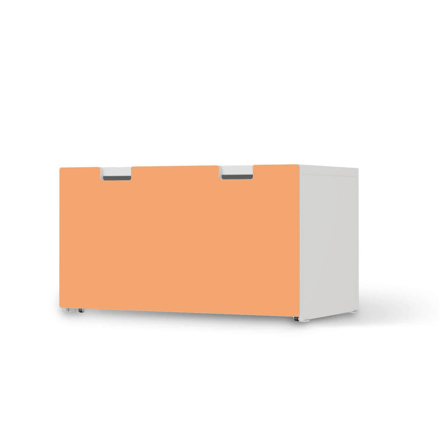 Möbelfolie Orange Light - IKEA Stuva Banktruhe  - weiss