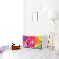 Möbelfolie Abstract Watercolor - IKEA Stuva Banktruhe - Wohnzimmer