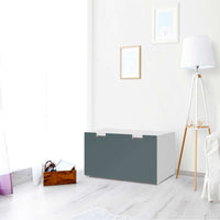 Möbelfolie Blaugrau Light - IKEA Stuva Banktruhe - Wohnzimmer