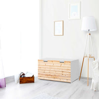 Möbelfolie Bright Planks - IKEA Stuva Banktruhe - Wohnzimmer