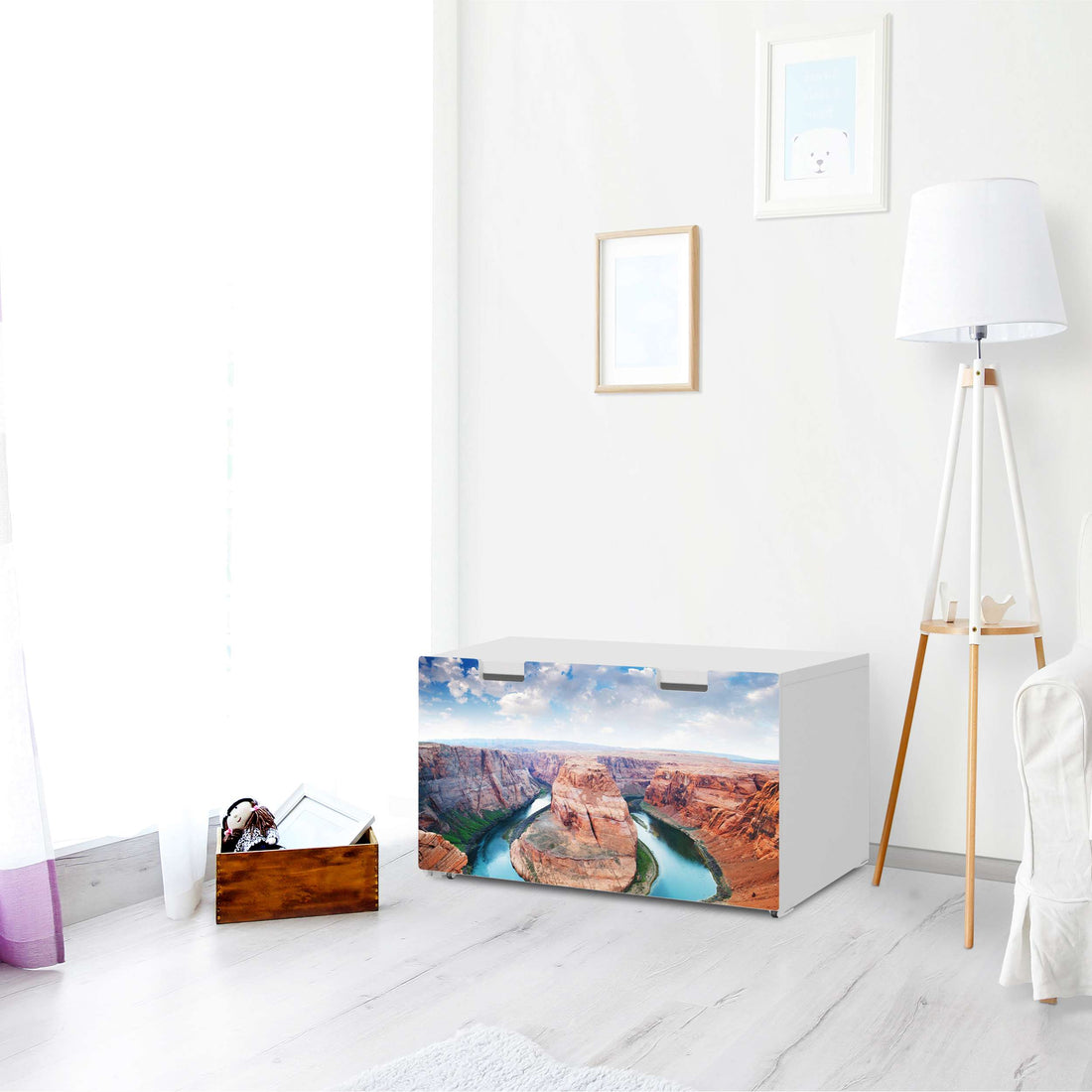 Möbelfolie Grand Canyon - IKEA Stuva Banktruhe - Wohnzimmer