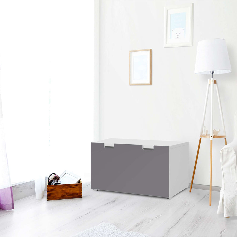 Möbelfolie Grau Light - IKEA Stuva Banktruhe - Wohnzimmer