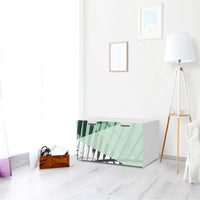 Möbelfolie Palmen mint - IKEA Stuva Banktruhe - Wohnzimmer
