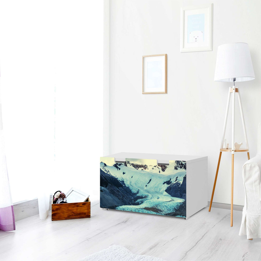 Möbelfolie Patagonia - IKEA Stuva Banktruhe - Wohnzimmer