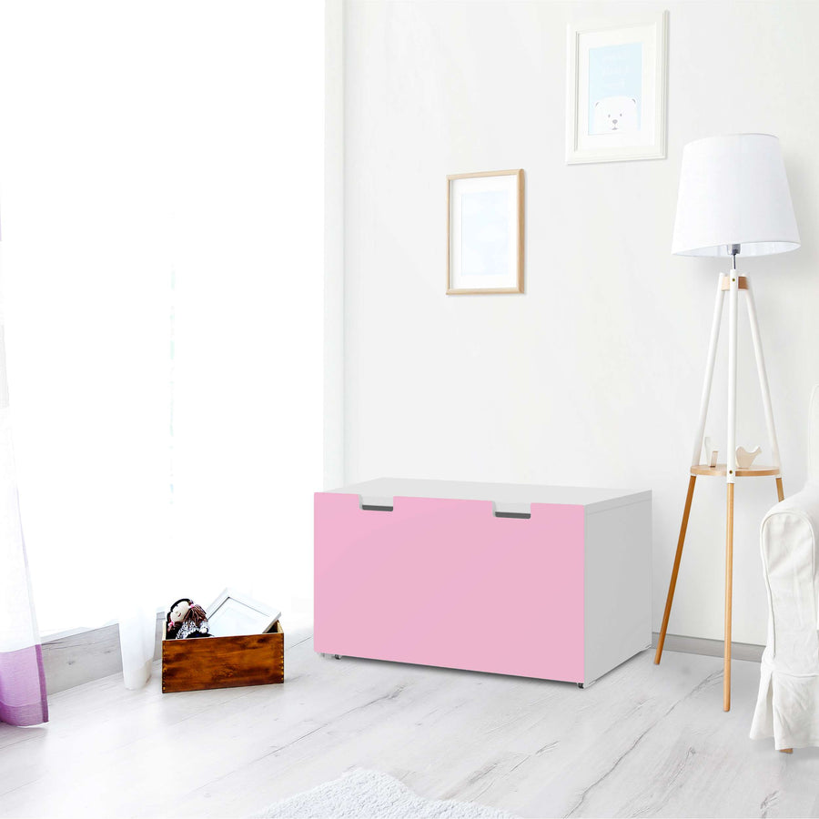 Möbelfolie Pink Light - IKEA Stuva Banktruhe - Wohnzimmer