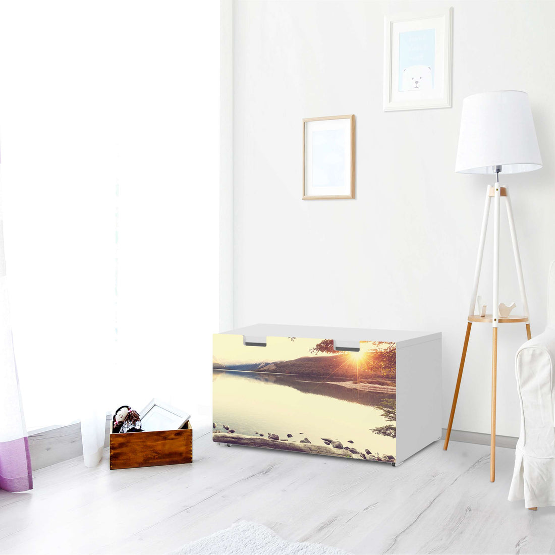 Möbelfolie Seaside Dreams - IKEA Stuva Banktruhe - Wohnzimmer