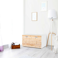 Möbelfolie Bright Planks - IKEA Stuva / Fritids Bank mit Kasten - Kinderzimmer