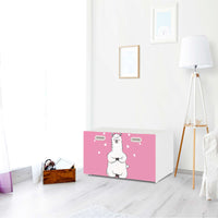 Möbelfolie Dalai Llama - IKEA Stuva / Fritids Bank mit Kasten - Kinderzimmer