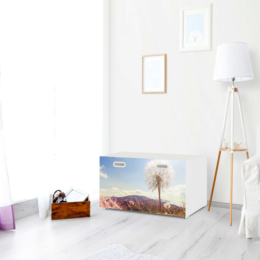 Möbelfolie Dandelion - IKEA Stuva / Fritids Bank mit Kasten - Kinderzimmer
