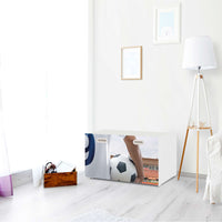 Möbelfolie Footballmania - IKEA Stuva / Fritids Bank mit Kasten - Kinderzimmer