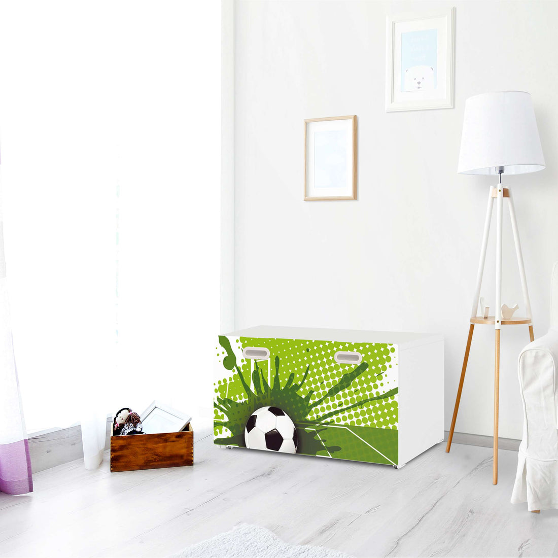 Möbelfolie Goal - IKEA Stuva / Fritids Bank mit Kasten - Kinderzimmer