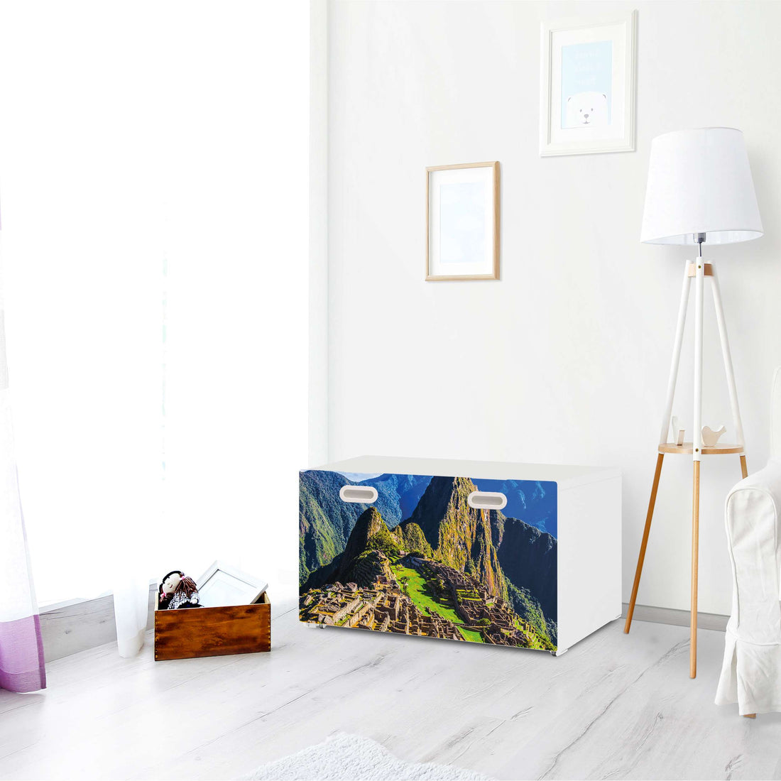 Möbelfolie Machu Picchu - IKEA Stuva / Fritids Bank mit Kasten - Kinderzimmer