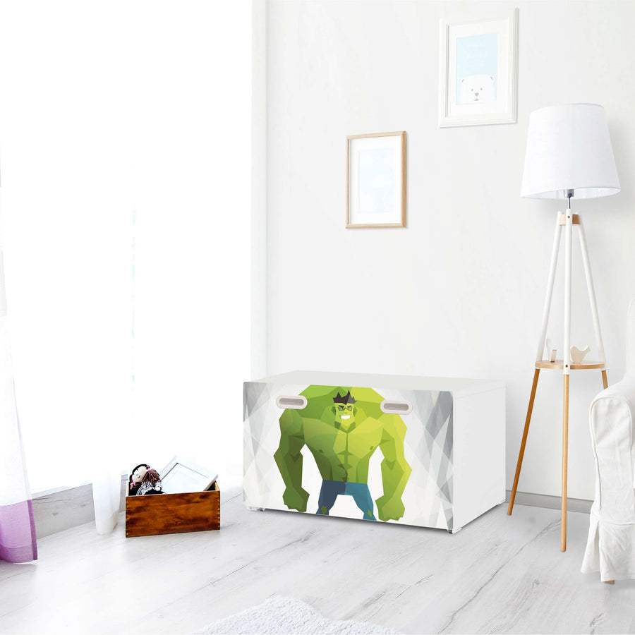 Möbelfolie Mr. Green - IKEA Stuva / Fritids Bank mit Kasten - Kinderzimmer