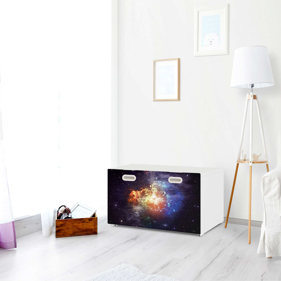 Möbelfolie Nebula - IKEA Stuva / Fritids Bank mit Kasten - Kinderzimmer