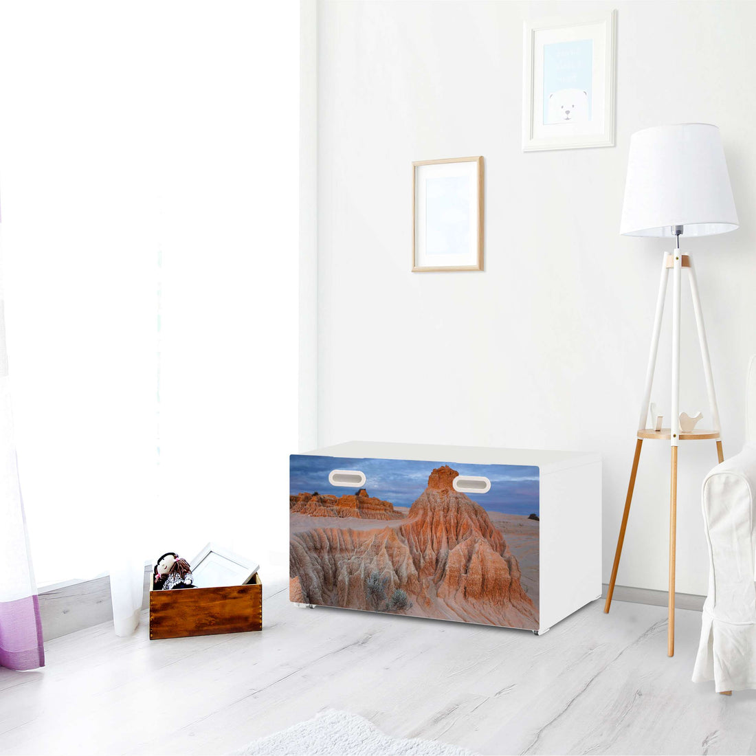 Möbelfolie Outback Australia - IKEA Stuva / Fritids Bank mit Kasten - Kinderzimmer