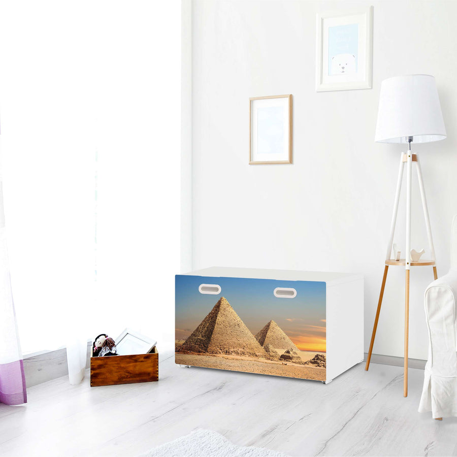 Möbelfolie Pyramids - IKEA Stuva / Fritids Bank mit Kasten - Kinderzimmer