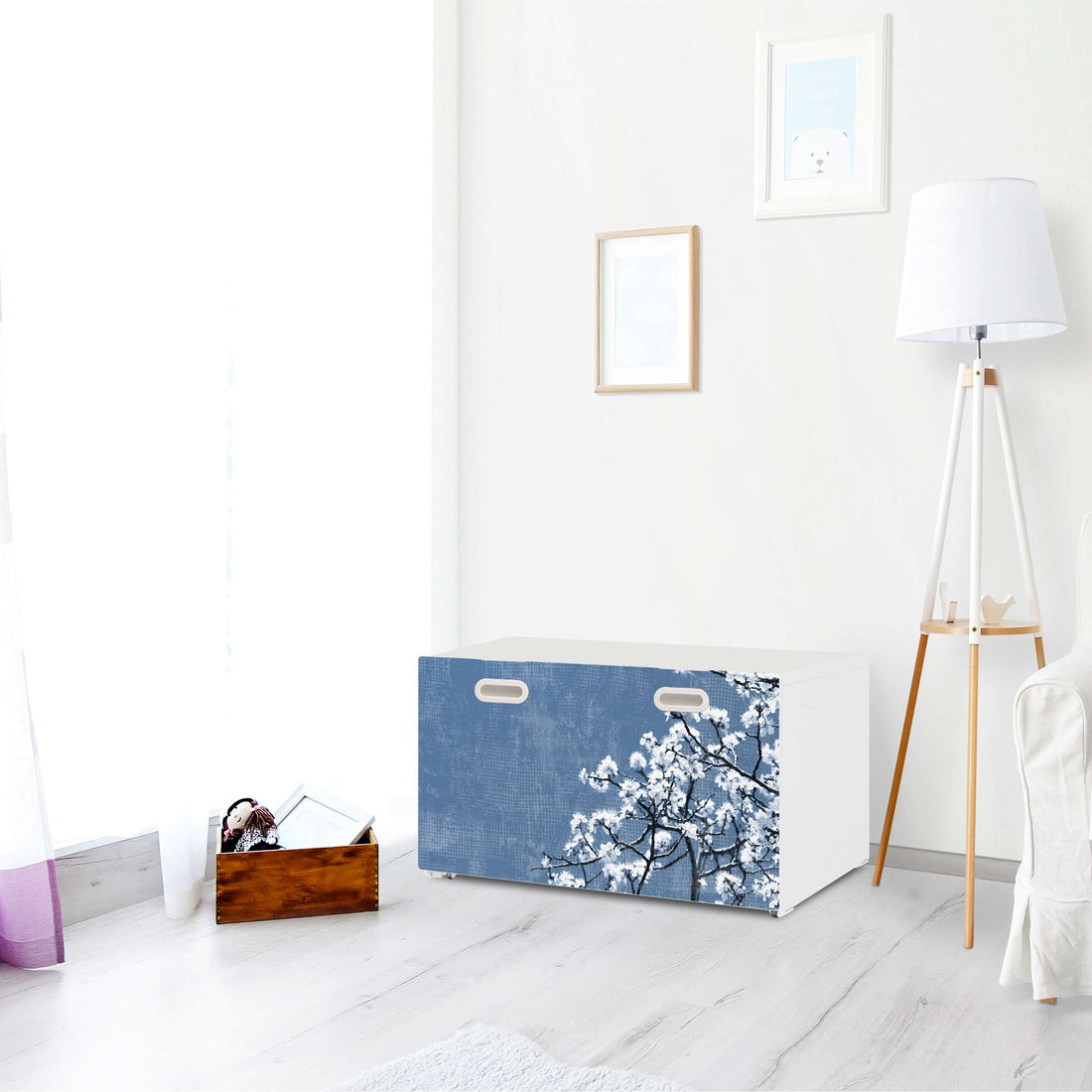 Möbelfolie Spring Tree - IKEA Stuva / Fritids Bank mit Kasten - Kinderzimmer