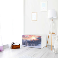 Möbelfolie Zauberhafte Winterlandschaft - IKEA Stuva / Fritids Bank mit Kasten - Kinderzimmer