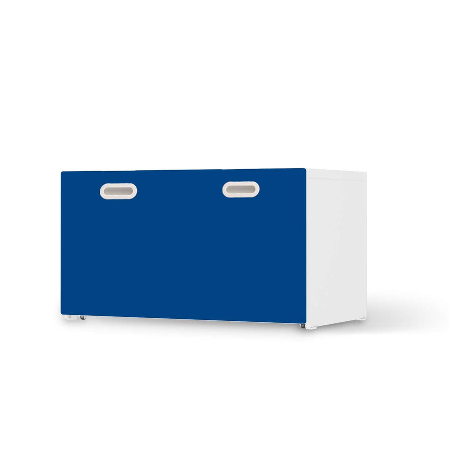 Möbelfolie Blau Dark - IKEA Stuva / Fritids Bank mit Kasten  - weiss