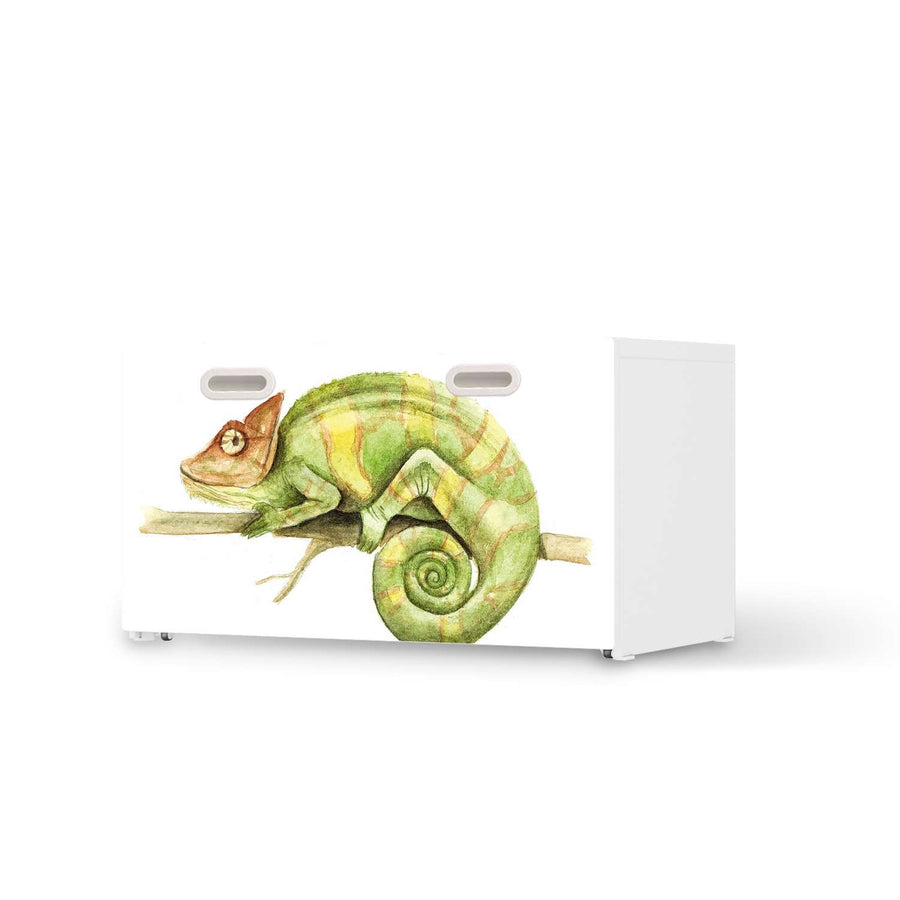 Möbelfolie Chameleon - IKEA Stuva / Fritids Bank mit Kasten  - weiss