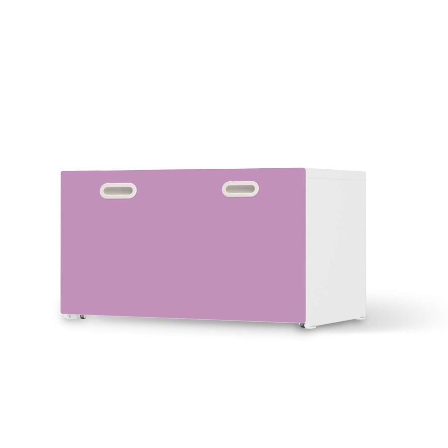 Möbelfolie Flieder Light - IKEA Stuva / Fritids Bank mit Kasten  - weiss