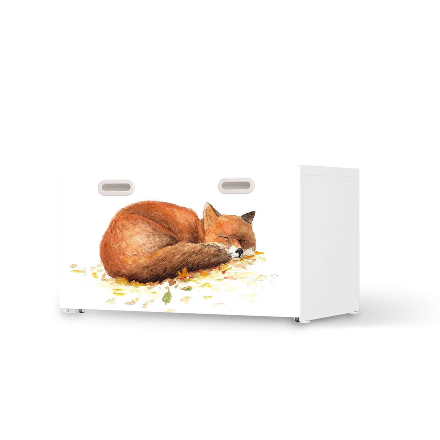 Möbelfolie Fuchs - IKEA Stuva / Fritids Bank mit Kasten  - weiss