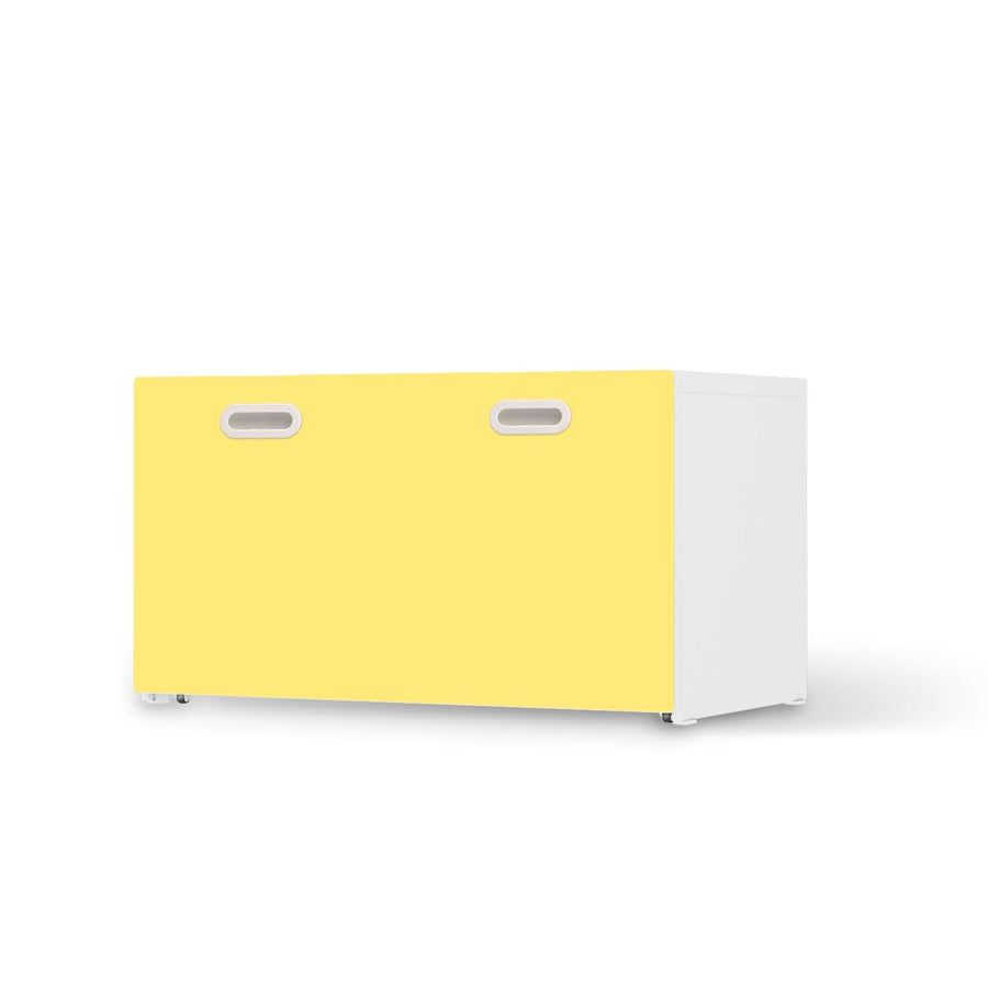 Möbelfolie Gelb Light - IKEA Stuva / Fritids Bank mit Kasten  - weiss