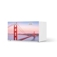 Möbelfolie Golden Gate - IKEA Stuva / Fritids Bank mit Kasten  - weiss
