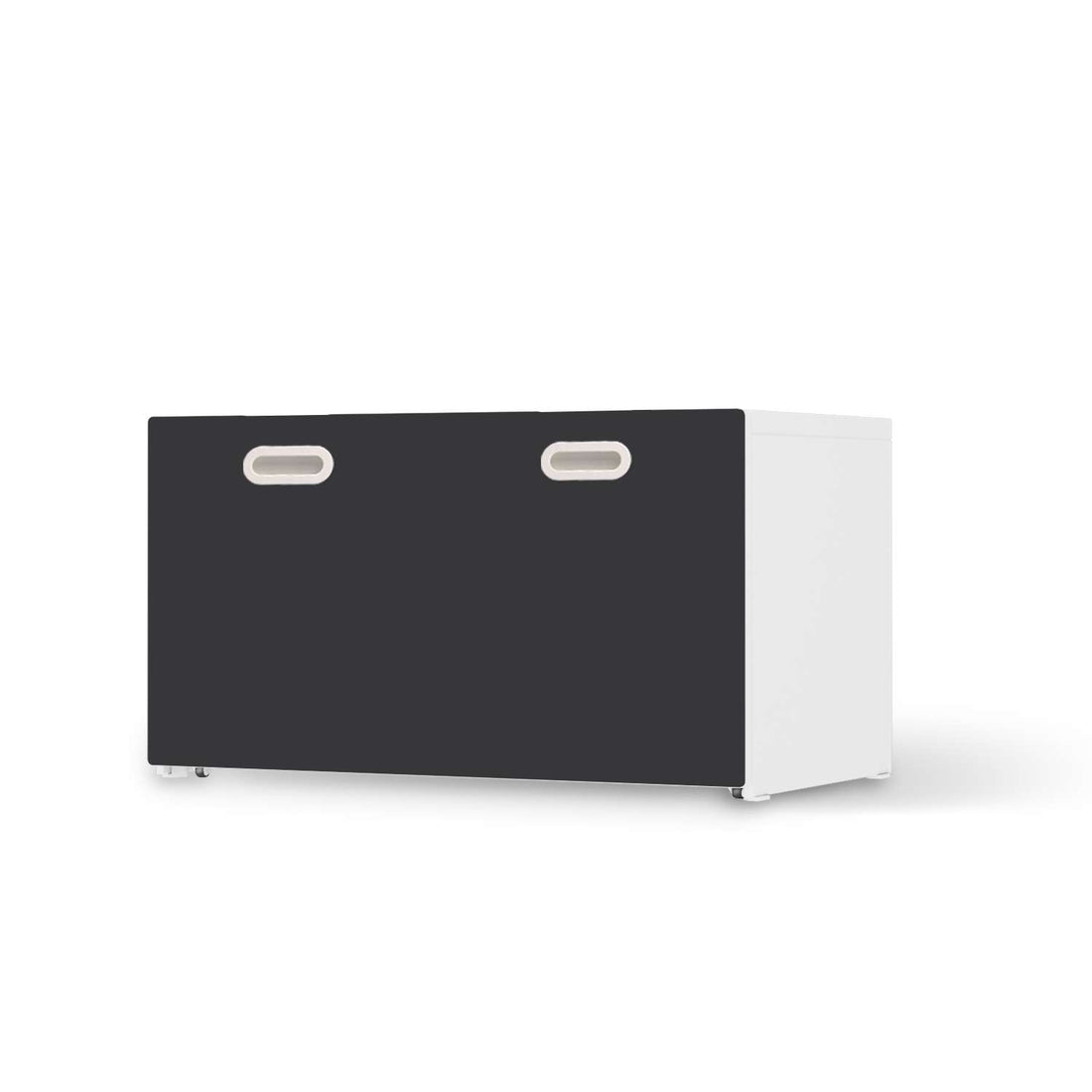 Möbelfolie Grau Dark - IKEA Stuva / Fritids Bank mit Kasten  - weiss