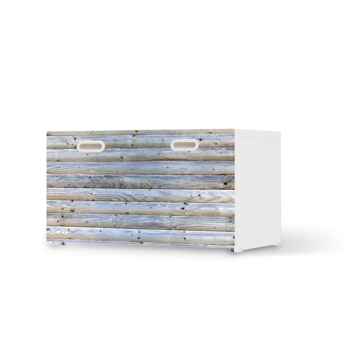 Möbelfolie Greyhound - IKEA Stuva / Fritids Bank mit Kasten  - weiss