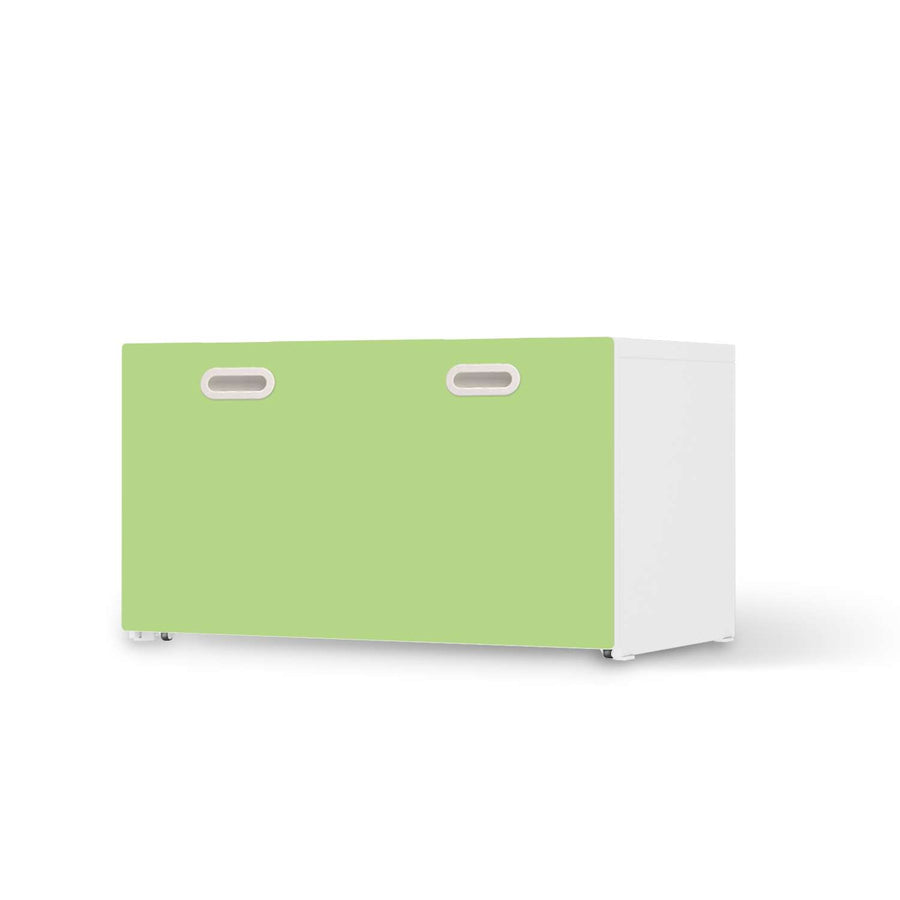 Möbelfolie Hellgrün Light - IKEA Stuva / Fritids Bank mit Kasten  - weiss