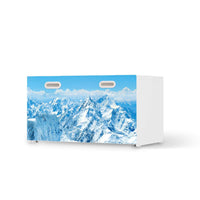 Möbelfolie Himalaya - IKEA Stuva / Fritids Bank mit Kasten  - weiss