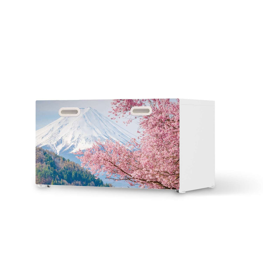 Möbelfolie Mount Fuji - IKEA Stuva / Fritids Bank mit Kasten  - weiss