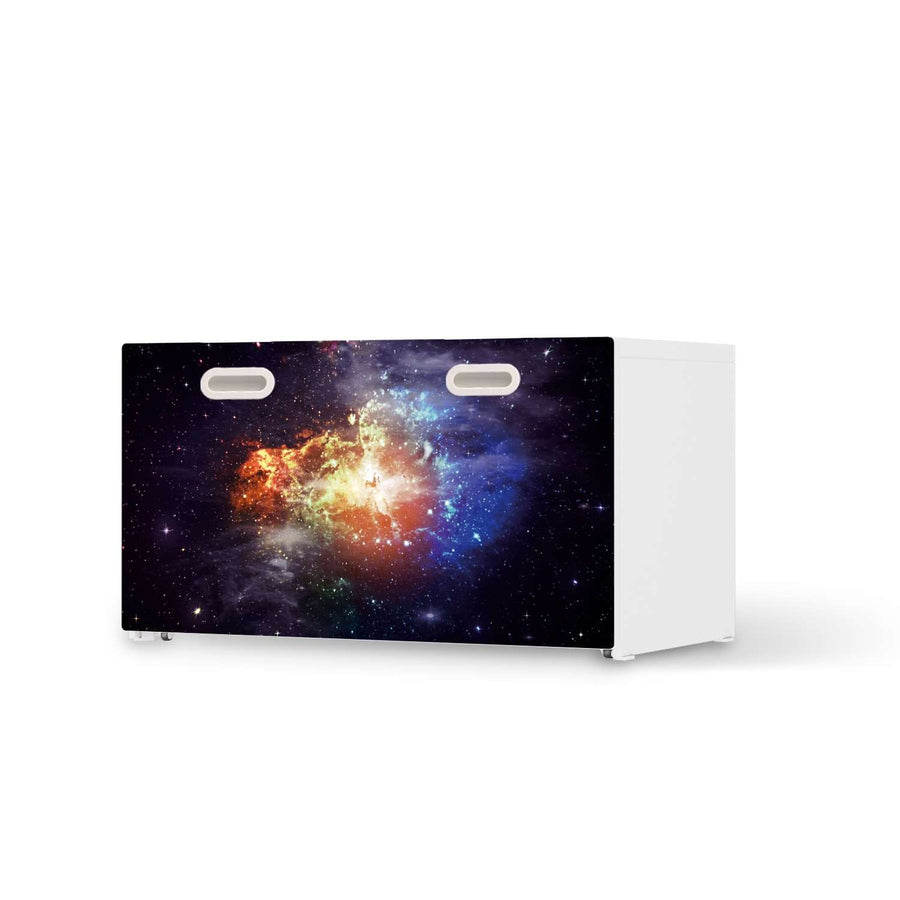 Möbelfolie Nebula - IKEA Stuva / Fritids Bank mit Kasten  - weiss