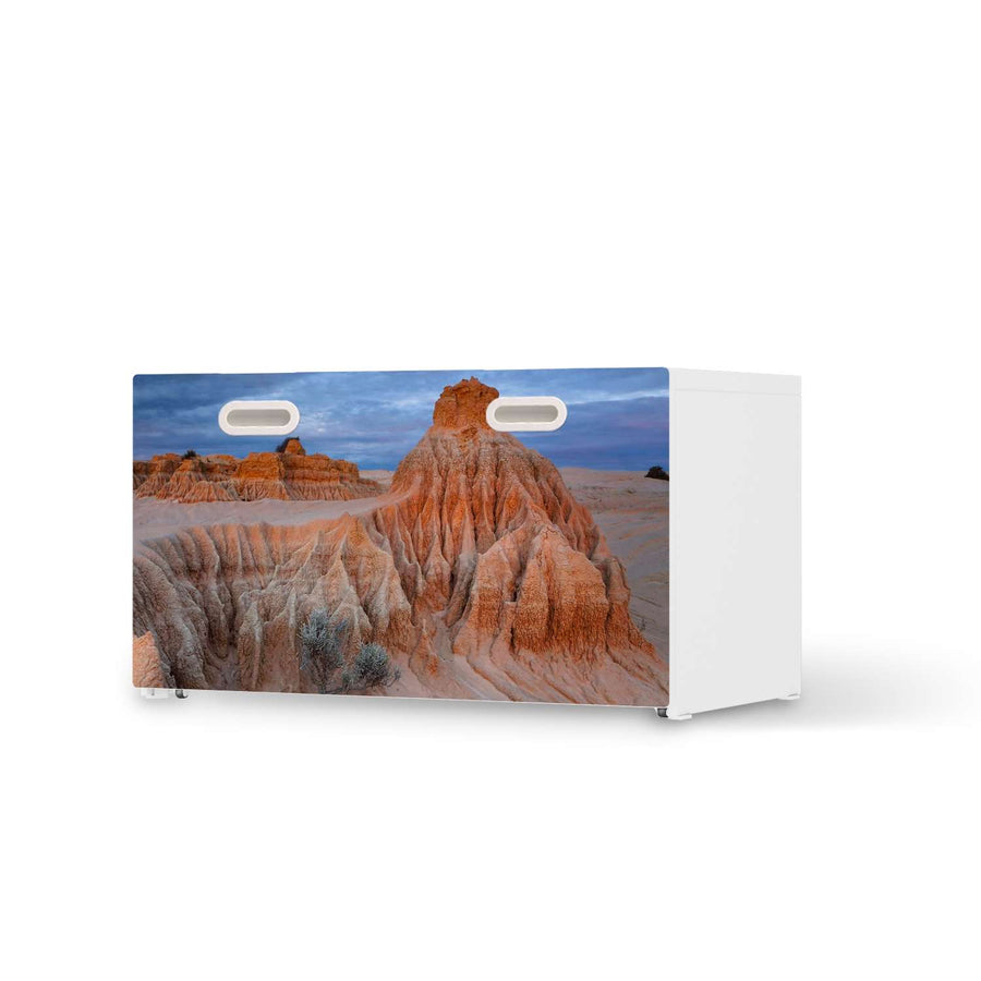 Möbelfolie Outback Australia - IKEA Stuva / Fritids Bank mit Kasten  - weiss