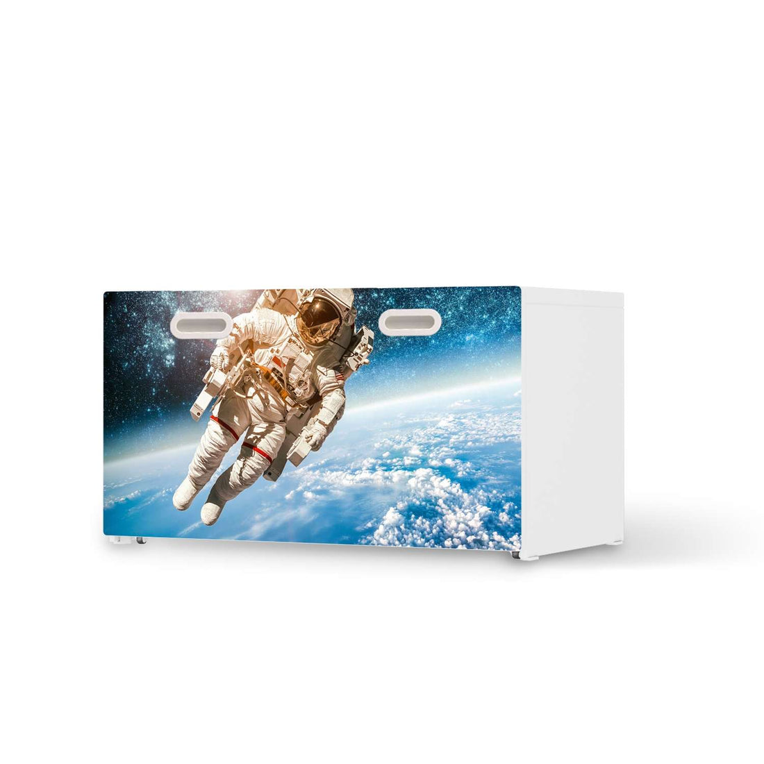 Möbelfolie Outer Space - IKEA Stuva / Fritids Bank mit Kasten  - weiss