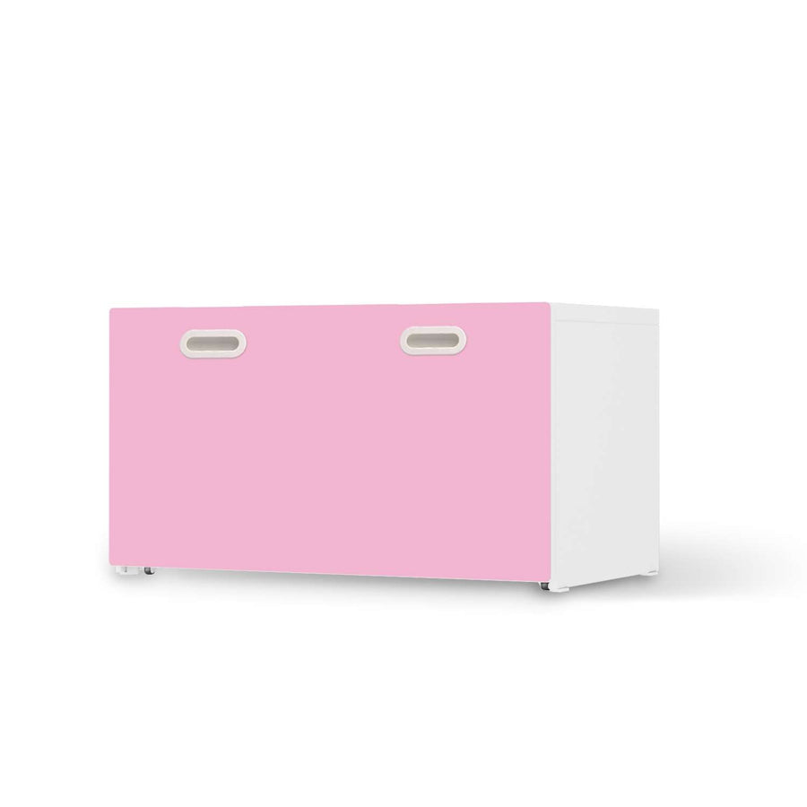 Möbelfolie Pink Light - IKEA Stuva / Fritids Bank mit Kasten  - weiss