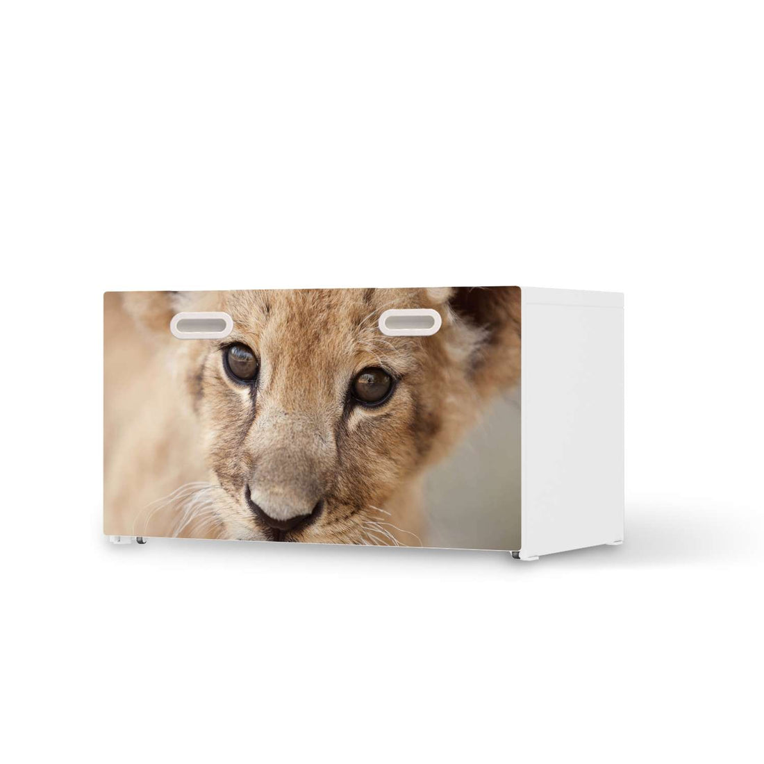 Möbelfolie Simba - IKEA Stuva / Fritids Bank mit Kasten  - weiss
